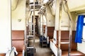 Day and night coach of new special express Thai train with air conditioned. Royalty Free Stock Photo