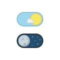 Day and night mode application icons