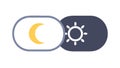 Day Night Mode Toggle Switch UI UX Vector Icon, vector design Generative AI Royalty Free Stock Photo