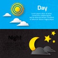 Day and night with sun