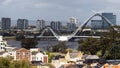 A day photo of the matagarup bridge located on the swan river in perth western australia on October 18th 2021 Royalty Free Stock Photo