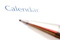 Day Planner calendar closeup Royalty Free Stock Photo