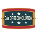 Day of Reconciliation sticker Royalty Free Stock Photo