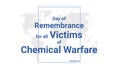 Day of Remembrance for all Victims of Chemical Warfare international holiday card