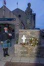 The Day of Remembrance on the 19th January 2020. Fraserburgh, Aberdeenshire,Scotland,UK. Royalty Free Stock Photo