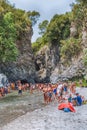 A day at the scenic Alcantara River Park, Sicily, Italy