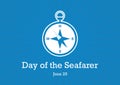 Day of the Seafarer vector Royalty Free Stock Photo