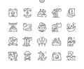 Day of the Seafarer Well-crafted Pixel Perfect Vector Thin Line Icons 30 2x Grid for Web Graphics and Apps