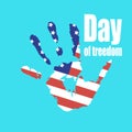 Day of slavery abolition vector illustration