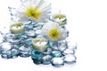 Day Spa with flowers candles Royalty Free Stock Photo