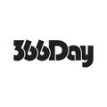 366 DAY text design vector Royalty Free Stock Photo