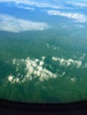 Day-time Sky images. With the clouds, and some of the aircraft. The atmosphere in the winter sky and mountain in Thailand. This Royalty Free Stock Photo