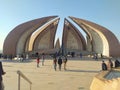Day time view of Pakistan monument Islamabad Pakistan Royalty Free Stock Photo