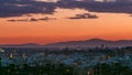 Day to night timelapse View of Madrid, Spain. Photo taken from the hills of Tio Pio Park, Vallecas-Neighborhood.