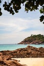 Day view of beautiful crystal blue island of Pulau Redang, Terengganu, Malaysia