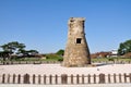 Day view of Cheomseongdae observatory, Gyeongju, South Korea Royalty Free Stock Photo