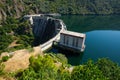 Day view of dam. Galicia Royalty Free Stock Photo