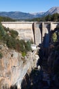 Day view of dam at Guadalentin river. Andalusia Royalty Free Stock Photo