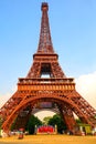 Eiffel tower replica at shenzhen windows of the world theme park, china Royalty Free Stock Photo