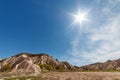 Day view of famous Red Valley. Nevshehir, Turkey Royalty Free Stock Photo