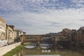 Day view of historic Ponte Vecchio bridge in Florence,