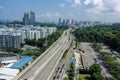 Day view of Keppel Bay in Sentosa, Singapore. Royalty Free Stock Photo