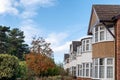 Day view row of typical english houses in northampton Royalty Free Stock Photo