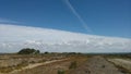 Sky half clouds half clear Royalty Free Stock Photo