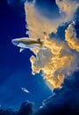 The day a whale comes out of the cloud. Royalty Free Stock Photo