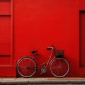 Day wheel architecture bicycle travel street wall bike city transportation background Royalty Free Stock Photo