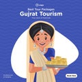 Banner design of gujrat tourism