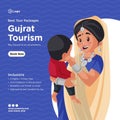 Banner design of gujrat tourism