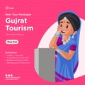 Banner design of gujrat tourism