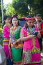 Dayak girl in traditional Dayak Bahau clothes, East Kalimantan