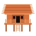 Dayak traditional house vector illustration design