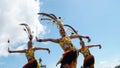 Beautiful dance of dayak people