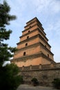 Dayan tower , Big Wild Goose Pagoda Royalty Free Stock Photo