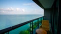 Daybed beach chair n balcony, hotel room