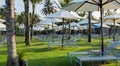 Daybeds on the beach