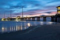 Daybreak on Atlantic Ocean Coast Outer Banks NC Royalty Free Stock Photo