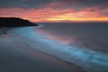 Daybreak at Caswell Bay Royalty Free Stock Photo