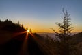 Daybreak on the Smokies - Great Smoky Mountains National Park, Tennessee Royalty Free Stock Photo