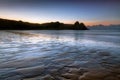 Daybreak at Three Cliffs Bay Royalty Free Stock Photo