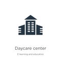 Daycare center icon vector. Trendy flat daycare center icon from e learning collection isolated on white background. Vector