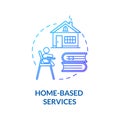 Daycare homebased services concept icon Royalty Free Stock Photo