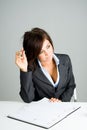 Daydreaming businesswoman Royalty Free Stock Photo