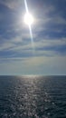 Daylight blue sky beautiful clouds and ocean water