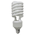 Daylight bulb. Light bulb on a white background. Vector illustration Royalty Free Stock Photo