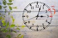 Daylight Saving Time. Change clock to summer time. Royalty Free Stock Photo