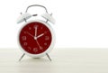 Daylight Saving Time with retro style alarm clock